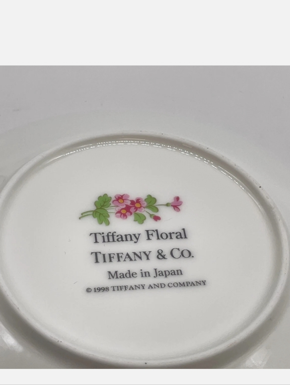 NIB Tiffany & Co. Blue and White Espresso Mug & Saucer Gold Trim Original Box - Picture 10 of 10